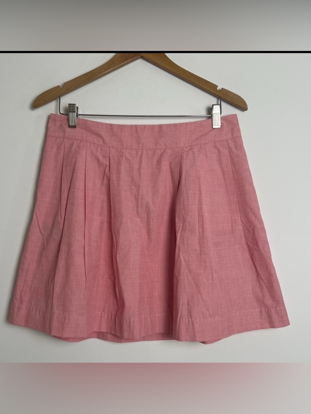 NEW Lands' End Canvas 1963 100% Cotton Washed Red Box Pleated Preppy‎ Skirt